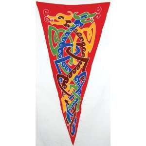  Celtic Double Dragons Pennant