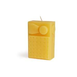 Long lasting Sculpted 100% Pure Beeswax Candle, 3 inch x 4.5 inch 