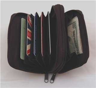 Leather Womens Wallet Mini Organizer Coin Purse Expandb  