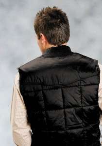 new with tags roper men s rangegear quilted down vest black or khaki 