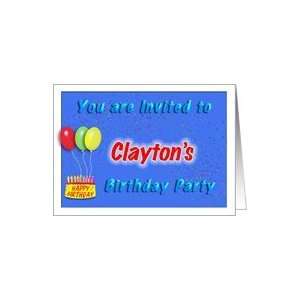    Claytons Birthday, Invitation to the Party Card Toys & Games
