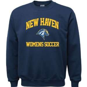  New Haven Chargers Navy Youth Womens Soccer Arch Crewneck 