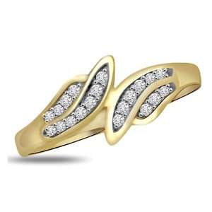  0.20 Ct Diamond and 18k Gold Ring Jewelry