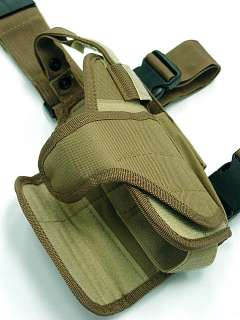 US Tactical Drop Leg Thigh Pistol Holster Coyote Brown  