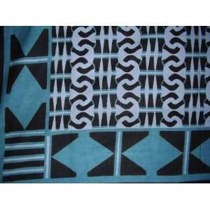    African Print Tapestry Coverlet Bedspread Very Nice