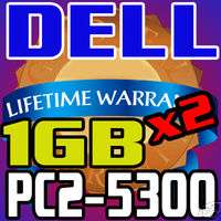 2GB Kit 1GB X 2 Dell Inspiron 1420 1501 1520 Memory RAM  