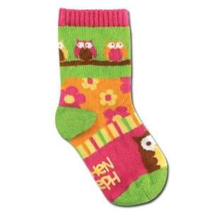 Colorful Owl Toddler Socks by Stephen Joseph   Small Non 