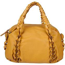 Made in Italy Desmo Camel Deerskin Satchel  