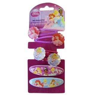 Princess Hair Accessories   Disney Princess Hair Snap Clips Bands (6 
