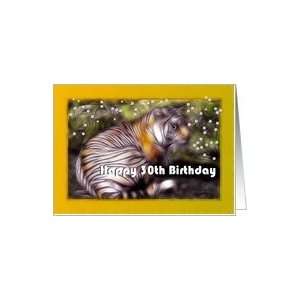   ~ Age Specific 30th ~ Fractalius Bengal Tiger Art Card Toys & Games