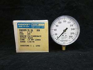   Pressure Gauge For Fire Protection Service 300psi New in Box  