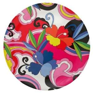  Groovy Melamine 8 plate   set of 4 by Two Lumps of Sugar 