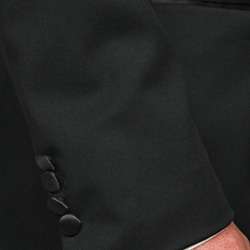   Abboud Black Tie Wool 2 button Notch Lapel Tuxedo  