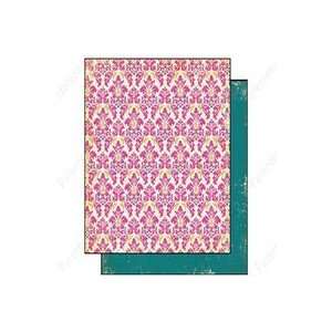  Authentique Free Bird Paper 6x6 Delight Damask Pink (Pack 