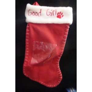 Good Girl Pet Stocking Christmas Stocking
