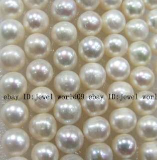 10mm Beautiful White Freshwater Pearl Round Loose Beads  