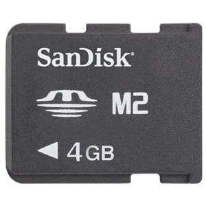    SanDisk 4GB Memory Stick Micro (M2) Card   4 GB Electronics