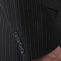 Wall Street Mens Pinstripe 3 button Suit  