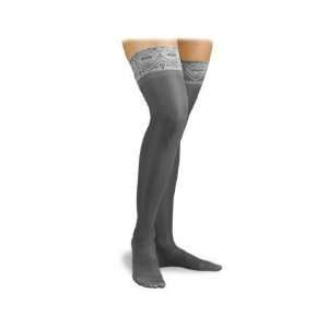   Lace Top Closed Toe Thigh Highs   15 20 mmHg