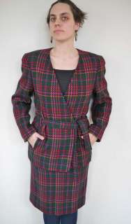 Vtg Pendleton Houndstooth Plaid Wool Blazer Skirt Suit  