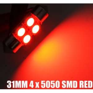  31mm De3175 3175 Map Interior LED Light Bulb RED SMD Automotive