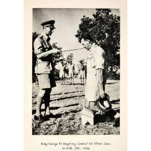 1951 Photogravure Royal King George Knighting Oliver Leese World War 