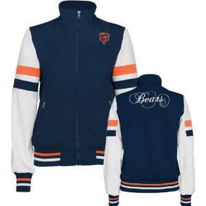  Chicago Bears Womens Full Zip Color Blocked Polyester 