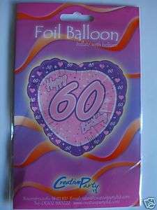 60th birthday foil balloon £ 1 99