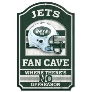 New York Jets Wood Sign   11x17 Fan Cave Design  