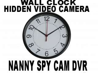 FUNCTIONAL WALL CLOCK INCLUDES NANNY SPY CAMERA DVR  