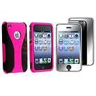   Black Cup Shape 3 Piece Hard Case Cover+Mirror Film for iPhone 3 G 3GS