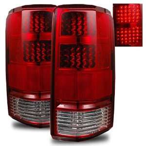  07 08 Dodge Nitro Red/Clear LED Tail Lights Automotive
