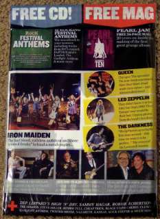   CD IRON MAIDEN Queen LED ZEPPELIN July 2011 Free PEARL JAM Mag  