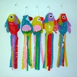 Assorted Color Bird Wind Ornaments Case Pack 72 
