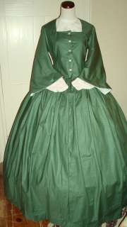 Civil War Reenactment Ladies Tea Bodice and Skirt Size 16  