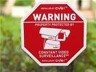 security cctv camera stickers warning sign decals wow returns