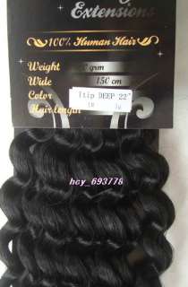 100S22 I tip Remy Hair EXTENSION Curly Black #1,1g/S  