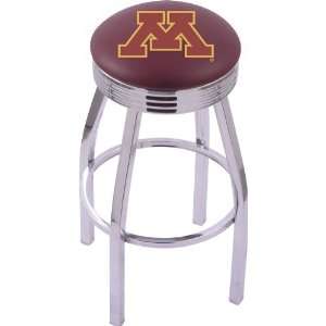  University of Minnesota Steel Stool with 2.5 Ribbed Ring 