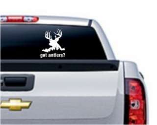 Got Antlers? Decal   Hunting Deer Gun Car Truck Laptop  