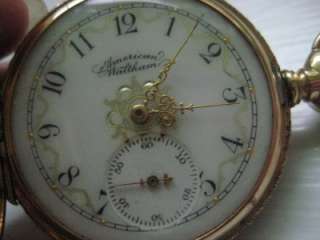 Antique Ladies 14k Gold American Waltham Pocket Watch  