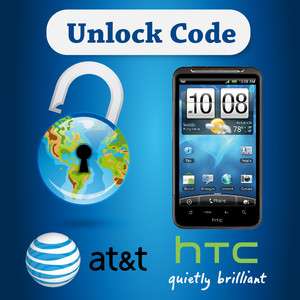Unlock w/ code att AT&T HTC Inspire 4g 5 10 minutes Delivery  