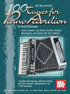 100 Tunes for Piano Accordion Song Book, Reels/Jigs NEW  