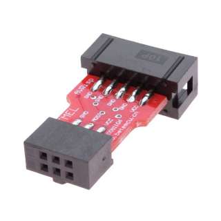 10 to 6 Pins Convertor Adapter for ATMEL ISP programmer  