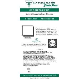  DermAssist Sterile Latex Powder Free Glove, Pairs (Case of 