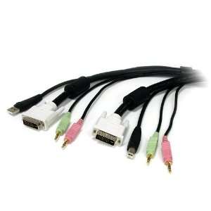  StarTech 6 Feet 4 in 1 USB DVI KVM Cable with Audio and 