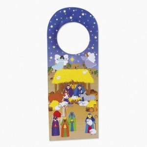  Nativity Doorknob Hanger Sticker Scenes   Stickers 