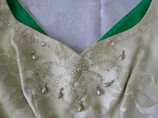 Vtg 50s/60s Madmen LILLI DIAMOND Swarovski Brocade Wiggle Dress 