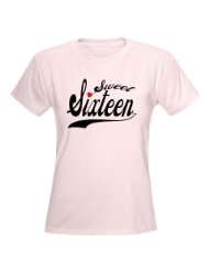 Sweet Sixteen Womens Pink T Shirt Party Womens Light T Shirt by 