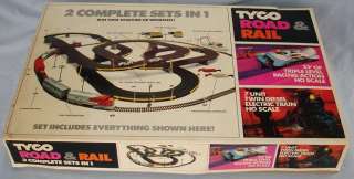   Road & Rail HO Slot Car Racing Electric Train Set #9000 Box Lid