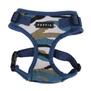  Authentic Puppia Combat RiteFit Harness, Navy, Large Pet 